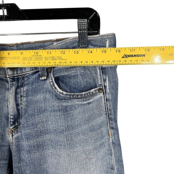 Rag & Bone Jean Dre Slim Boyfriend Low Rise US 4 Valencia Raw Hem USA Made Edgy - Picture 8 of 15